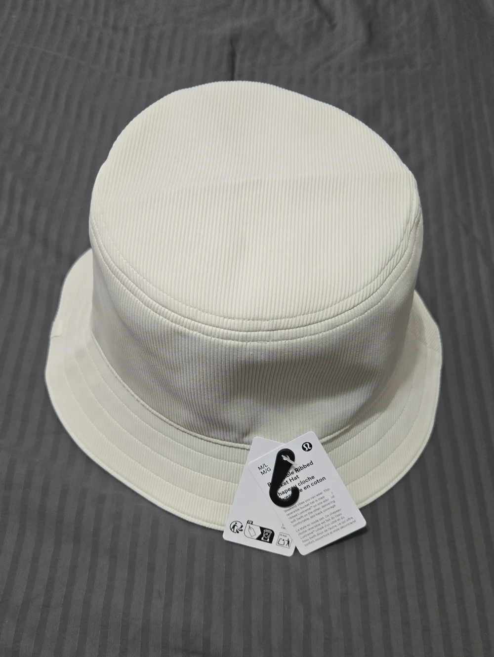 lululemon athletica Off-White Ribbed Bucket Hat